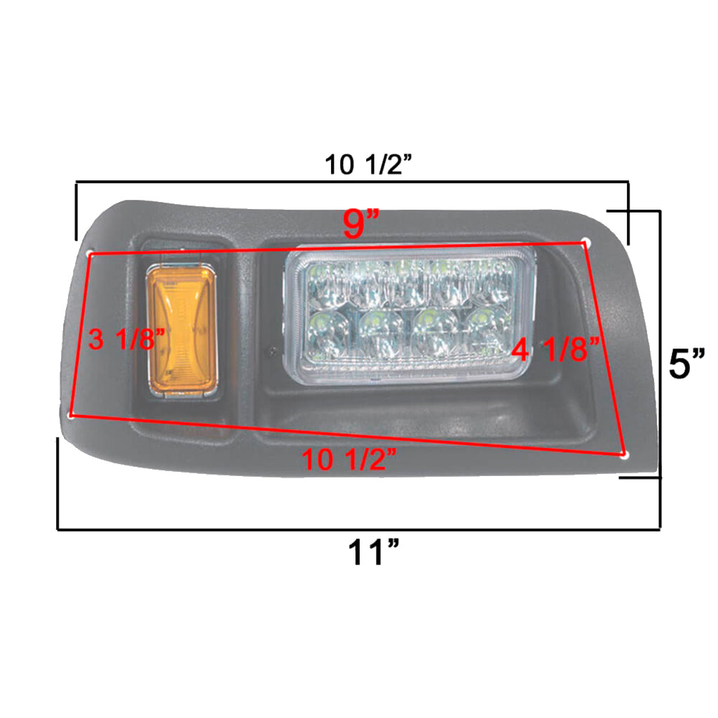 KIT DE LUCES DELANTERAS Y TRASERAS LED CLUB CAR DS 1993 +