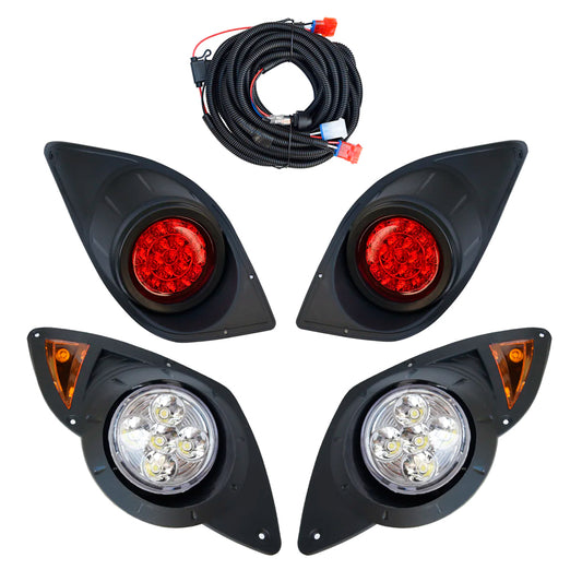 KIT DE LUCES DELANTERAS Y TRASERAS LED YAMAHA G29/DRIVE 2007-16